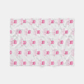 Couverture Polaire Trump 2024 Eléphant rose mignon (Devant (Horizontal))