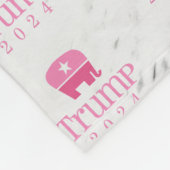 Couverture Polaire Trump 2024 Eléphant rose mignon (Coin)