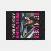 Couverture Polaire Trump 2024 : perdez-vous, nous ramenons l'Amérique (Devant (Horizontal))