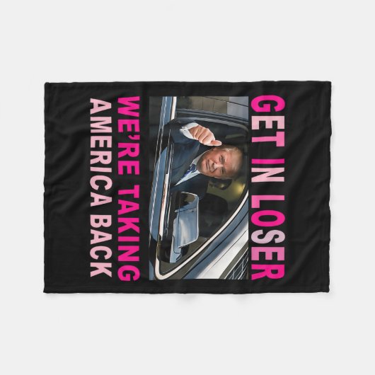 Couverture Polaire Trump 2024 : perdez-vous, nous ramenons l'Amérique (Devant (Horizontal))