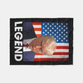 Couverture Polaire Trump 2024 Président Légende Drapeau américain (Devant (Horizontal))