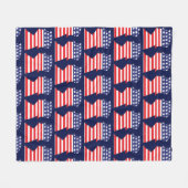 Couverture Polaire Trump 2024 Silhouette (Devant (Horizontal))