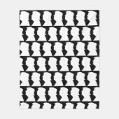 Couverture Polaire Trump 2024 Silhouette (Devant)