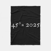 Couverture Polaire Trump 45^2=2025 Happy New Year Presidential Inaugu (Devant)