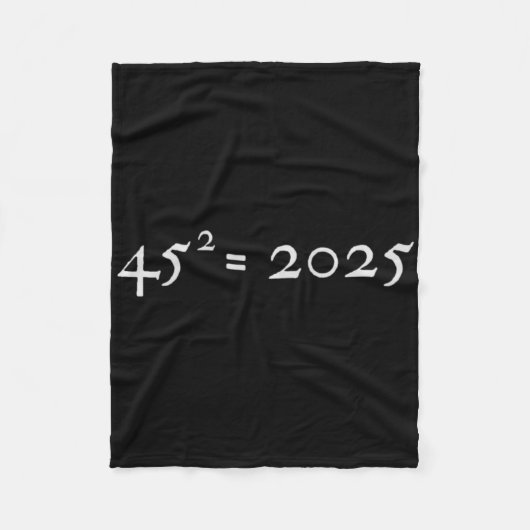 Couverture Polaire Trump 45^2=2025 Happy New Year Presidential Inaugu (Devant)