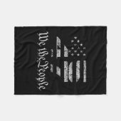 Couverture Polaire Trump 45-47 Drapeau américain 2024 Élection présid (Devant (Horizontal))