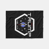 Couverture Polaire Trump 45 47 Trump Conception rétro futuriste (Devant (Horizontal))