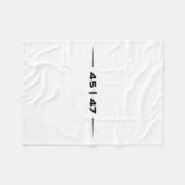 Couverture Polaire Trump 45 47 Trump Conception rétro futuriste (Devant (Horizontal))