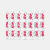 Couverture Polaire Trump 45e président (Devant (Horizontal))