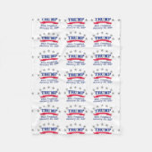 Couverture Polaire Trump 45e président (Devant)