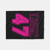 Couverture Polaire Trump 47, Drapeau Du Président Américain Pour Trum (Devant (Horizontal))