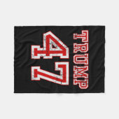 Couverture Polaire Trump 47 Élections Républicaines Conservatrices 20 (Devant (Horizontal))