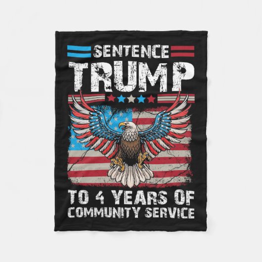 Couverture Polaire Trump À 4 Ans De Service Communautaire Trump 2024 (Devant)
