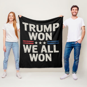 Couverture Polaire Trump a gagné, nous avons tous gagné Président 47