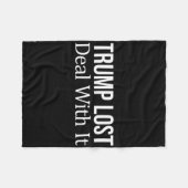 Couverture Polaire Trump a perdu - Faites avec -  (Devant (Horizontal))