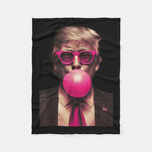 Couverture Polaire Trump Bubble Gum Funny 1 (Devant)