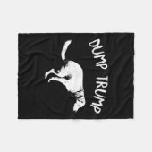 Couverture Polaire Trump Dog Pooping Dump (Devant (Horizontal))