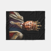 Couverture Polaire Trump Est Le Roi Longtemps Vivant Le Roi Américain (Devant (Horizontal))