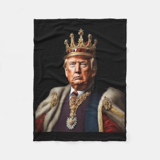 Couverture Polaire Trump Est Le Roi Longtemps Vivant Le Roi Américain (Devant)