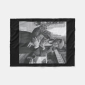 Couverture Polaire Trump Et Chat Drôle (Devant (Horizontal))