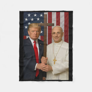 Couverture Polaire Trump Et Chemise Du Pape - Le Pape Leo Xiv Dieu Bé