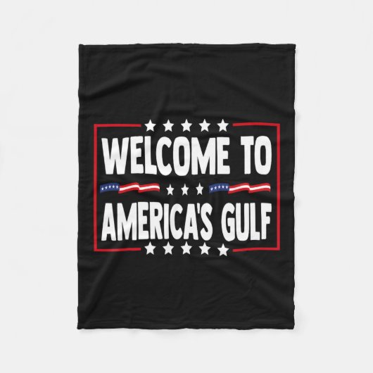 Couverture Polaire Trump Golfe Des États-Unis Golfe Drôle Du Mexique  (Devant)