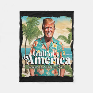 Couverture Polaire Trump Graphisme Funny Golfe Des États-Unis Trump M