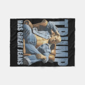 Couverture Polaire Trump Has Great Jeans Funny Retro (Devant (Horizontal))