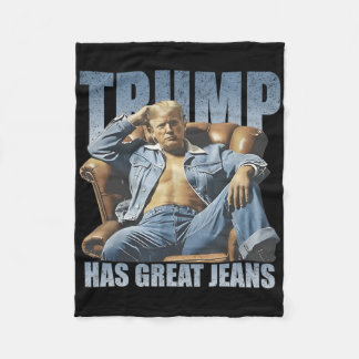 Couverture Polaire Trump Has Great Jeans Funny Retro