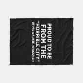 Couverture Polaire Trump Horrible City Citation Milwaukee (Devant (Horizontal))