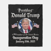 Couverture Polaire Trump Inauguration Day 2025 47th USA President (Devant)