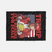 Couverture Polaire Trump It's Nana (pour l'échelle) Starship Funny Tr (Devant (Horizontal))