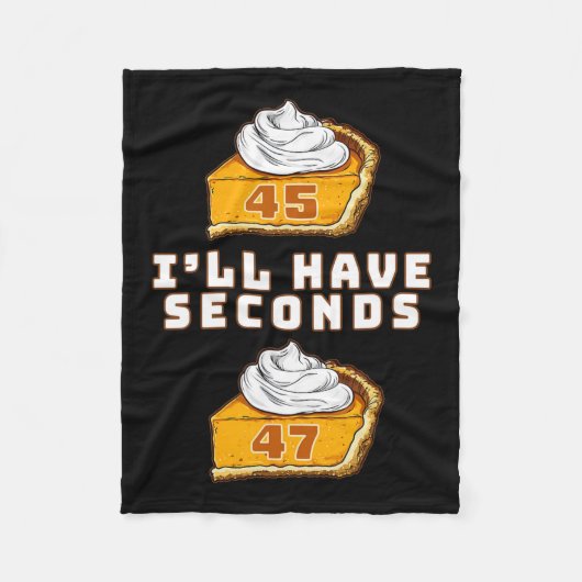 Couverture Polaire Trump J'aurai des secondes 45 47 Citrouille Pie Th (Devant)