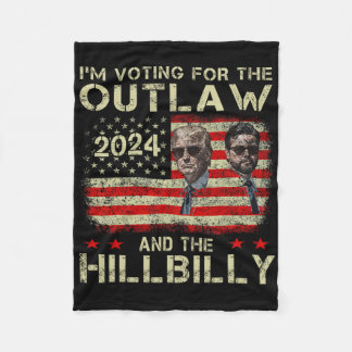 Couverture Polaire Trump, je vote pour le hors-la-loi et Hillbilly Tr