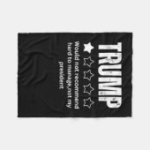 Couverture Polaire Trump, la critique, pas mon président 2025 (Devant (Horizontal))