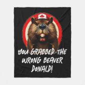 Couverture Polaire Trump, le Canadien "Mauvais Castor Donald" (Devant)