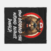 Couverture Polaire Trump, le Canadien "Mauvais Castor Donald" (Devant (Horizontal))