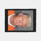 Couverture Polaire Trump Mug Shot 1 (Devant (Horizontal))