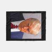 Couverture Polaire Trump Mug Shot 1 (Devant (Horizontal))