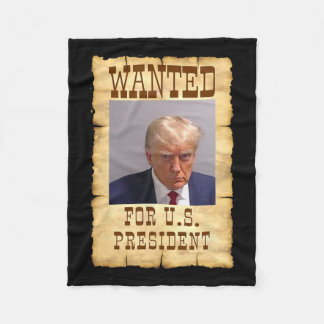 Couverture Polaire Trump Mug Tiré Recherché Aux États-Unis Président 