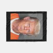 Couverture Polaire Trump Mugshot (Devant (Horizontal))