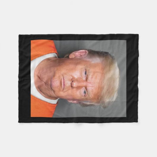 Couverture Polaire Trump Mugshot (Devant (Horizontal))