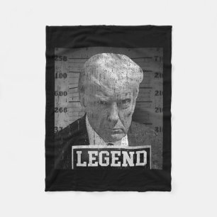 Couverture Polaire Trump Mugshot Drôle de Donald Trump Légende
