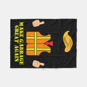 Couverture Polaire Trump Orange Vest Make Garbyge Great Again Funny T (Devant (Horizontal))