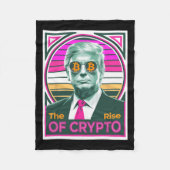 Couverture Polaire Trump Sarcastique Montée De Crypto Bitcoin King Tr (Devant)