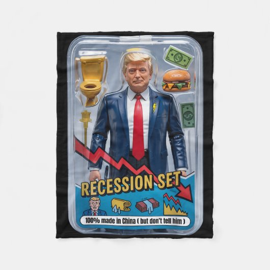 Couverture Polaire Trump Satire Survié Récession Box Set Action Fig (Devant)