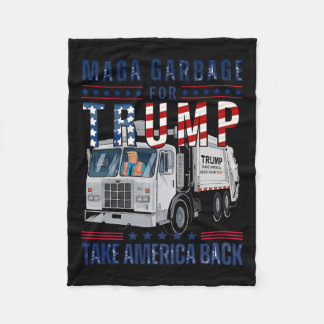 Couverture Polaire Trump Trump Trump Truck Garbage Truck