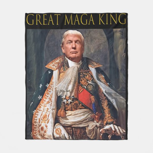 Couverture Polaire Trump Ultra Maga King s'amuse à merveille  (Devant)