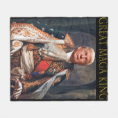 Couverture Polaire Trump Ultra Maga King s'amuse à merveille  (Devant (Horizontal))