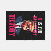 Couverture Polaire Trump Valentines Jour V : Victoire Trump (Devant (Horizontal))